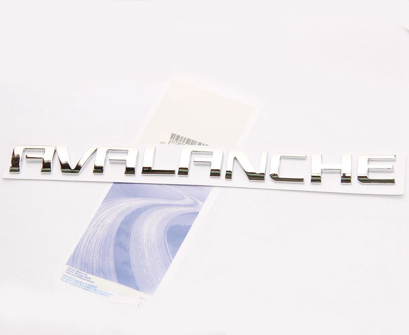 Yoaoo شارة رمز الشعار الكروم الأصلية 1 متوافقة مع Avalanche 07-16 Avalanche Glossy Shiny - Image 1